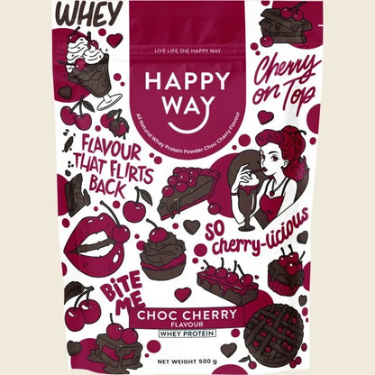 Happy Way - Whey Protein Powder Choc Cherry 500g