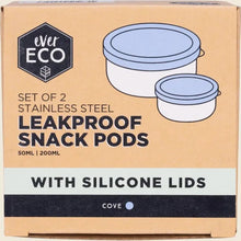 Ever Eco - Stainless Steel Leakproof Snack Pods Cove 2pk