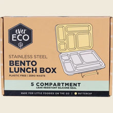 Ever Eco - Stainless Steel 5 Compartment Bento Lunch Box Buttercup 1pc
