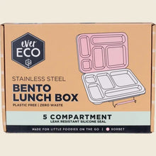 Ever Eco - Stainless Steel 5 Compartment Bento Lunch Box Sorbet 1pc