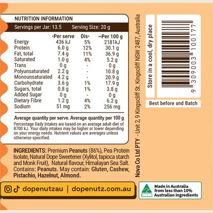 Dope Nutz - Peanut Butter Salted Caramel 325g