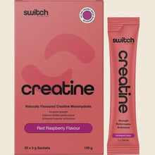 Switch Nutrition - Creatine Monohydrate Sachets Red Raspberry 20x5g 100g