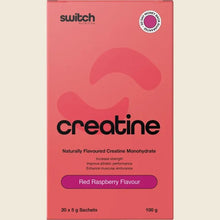 Switch Nutrition - Creatine Monohydrate Sachets Red Raspberry 20x5g 100g