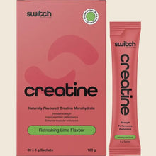 Switch Nutrition - Creatine Monohydrate Sachets Refreshing Lime 20x5g 100g