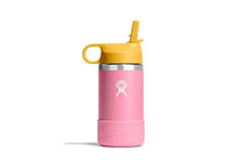 Hydro Flask - Kids Wide Mouth Straw Cap And Boot Colour: Dahlia 12oz