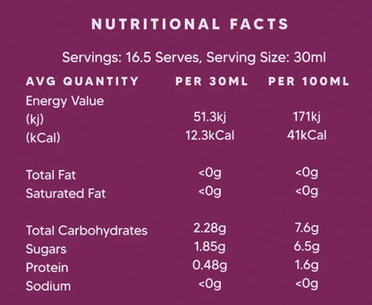 Mt. Wilder Berries - Elderberry Juice 500ml