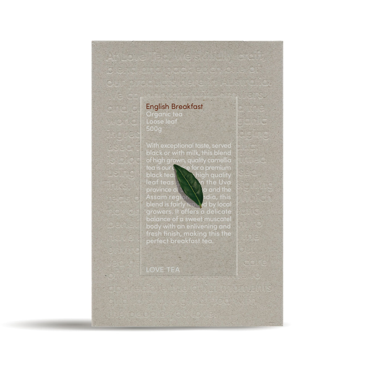 Love Tea - English Breakfast Loose Leaf Box 500g