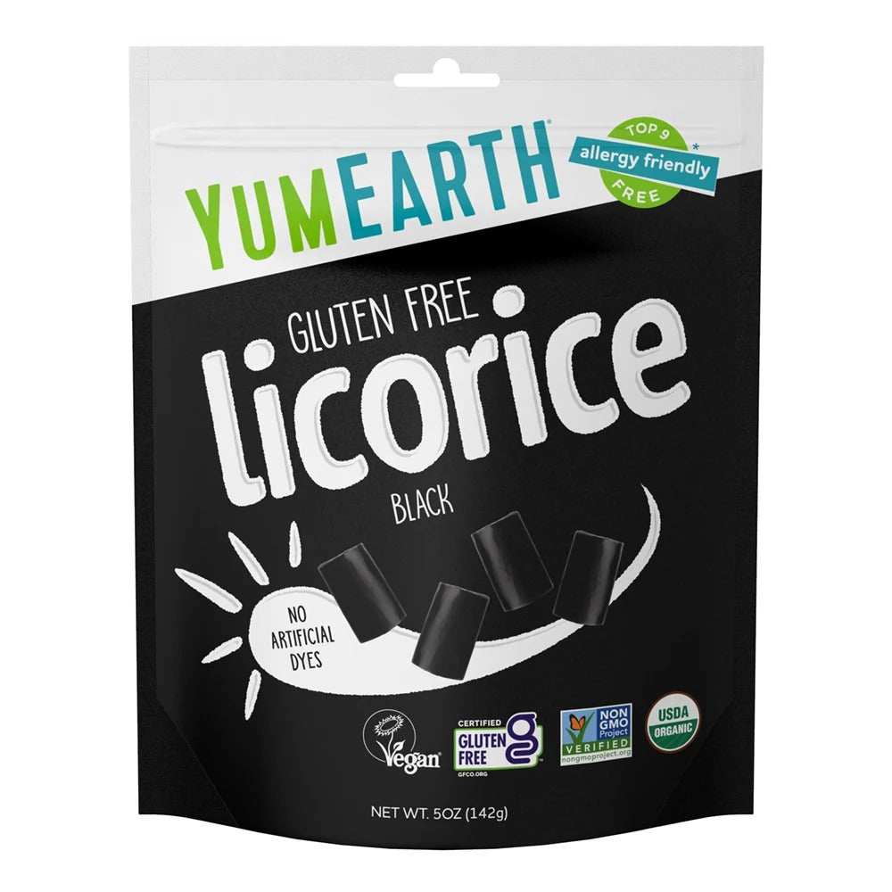 Yum Earth - Organic Gluten Free Black Licorice 142g