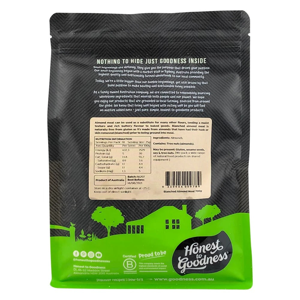 Honest to Goodness - Blanched Almond Meal 700g