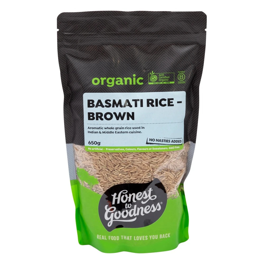 Honest to Goodness - Organic Brown Basmati Rice 650g