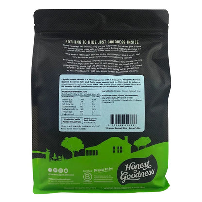 Honest to Goodness - Organic Brown Basmati Rice 1.5kg
