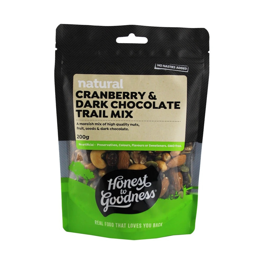 Honest to Goodness - Cranberry & Dark Chocolate Trail Mix 200g