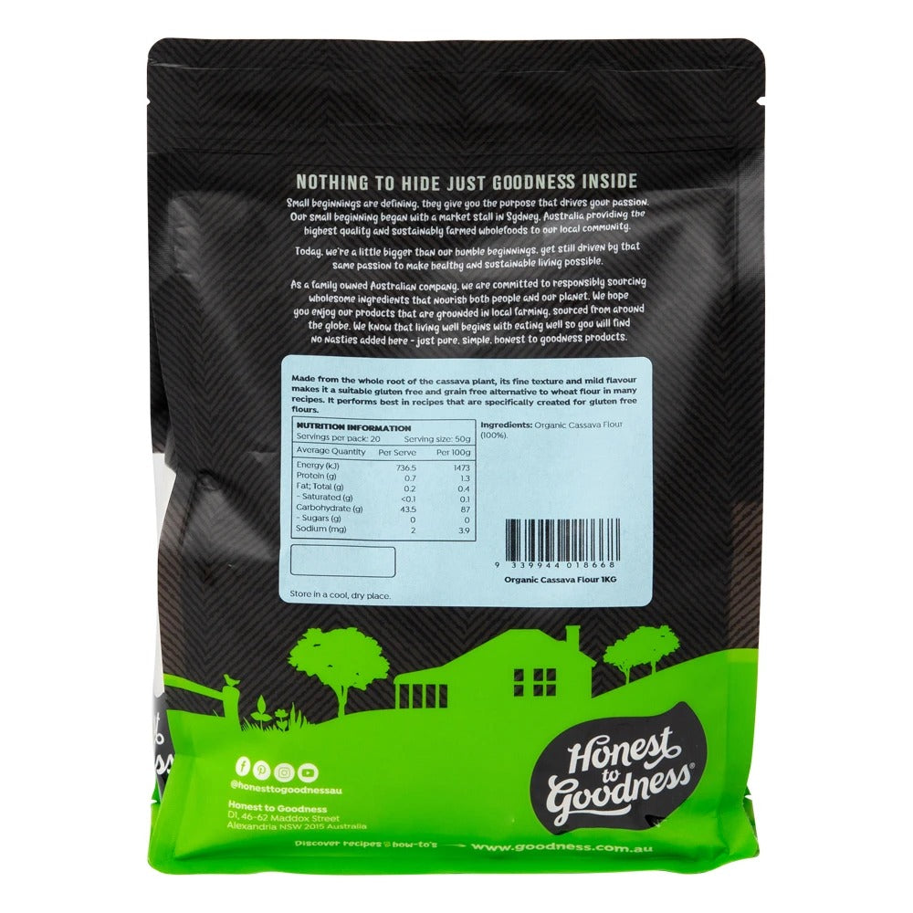 Honest To Goodness - Organic Cassava Flour 1kg