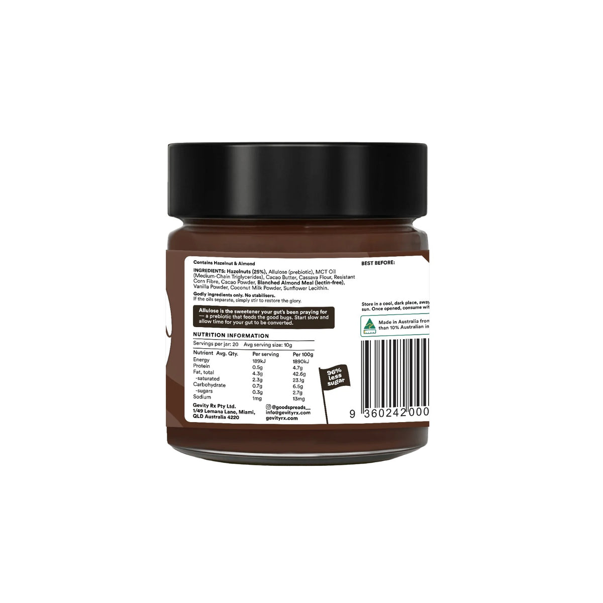 Gevity RX - Goodtello Hazelnut Spread 200g