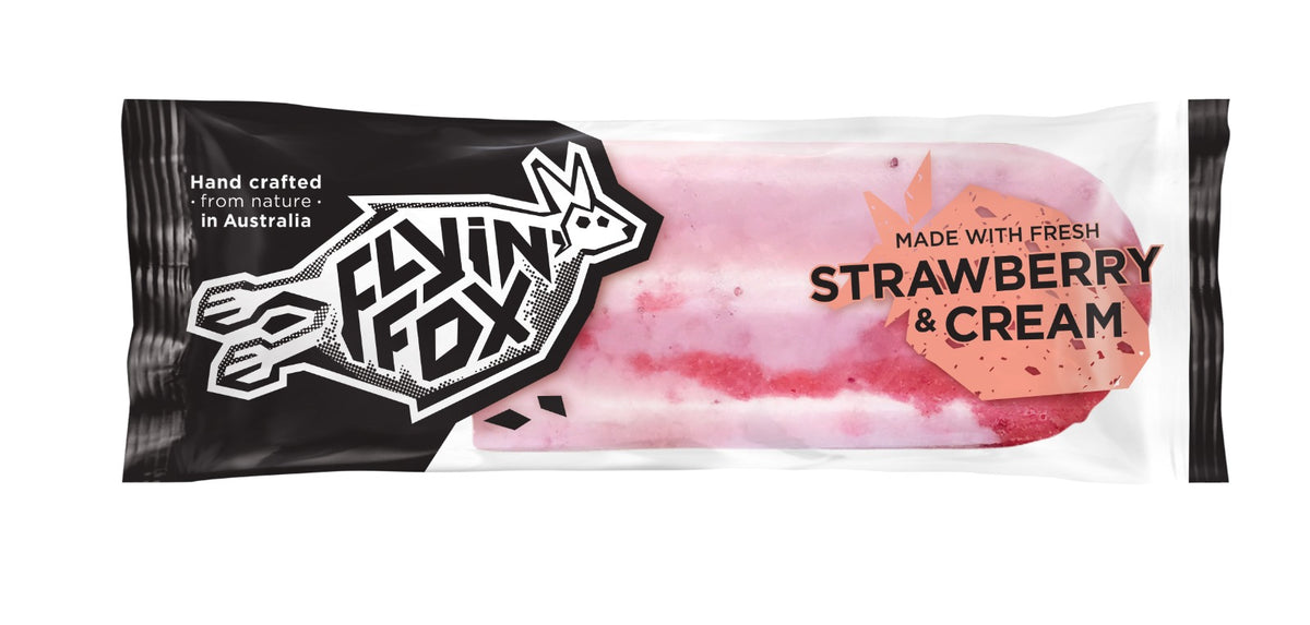 Flyin Fox Ice Blox - Strawberry & Cream