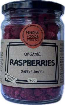 Mindful Foods - Raspberries Freeze-dried Organic 40g