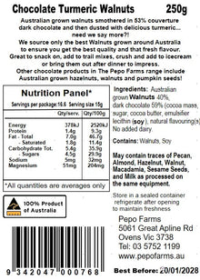 Artisan Mill - Dark Chocolate Turmeric Walnuts 250g