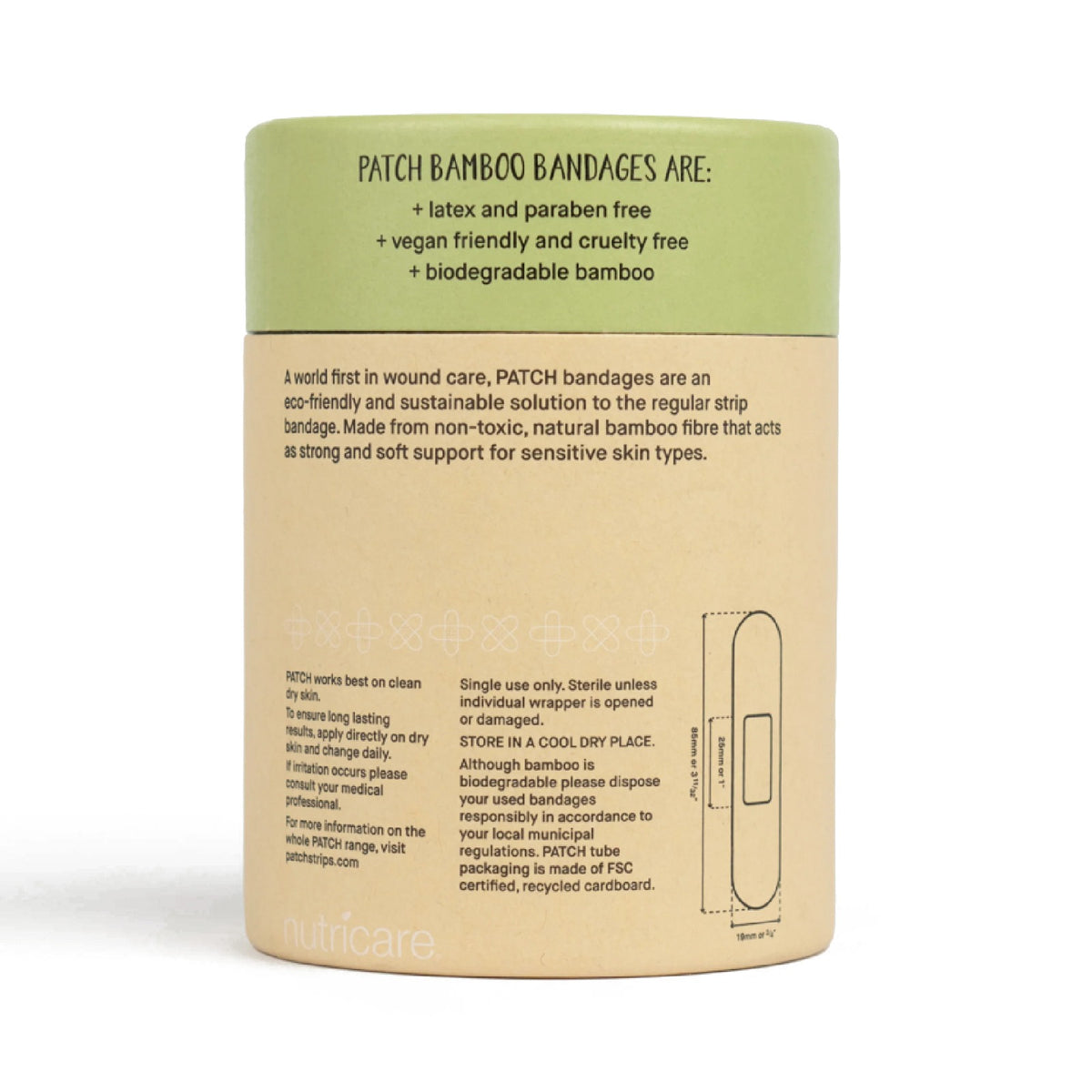 Patch - Natural Bamboo Bandages Value Pack 100pk