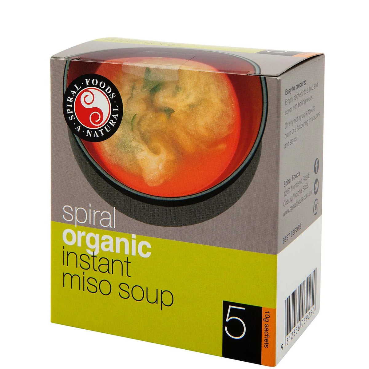 Spiral - Organic Instant Miso Soup 5pk 50g