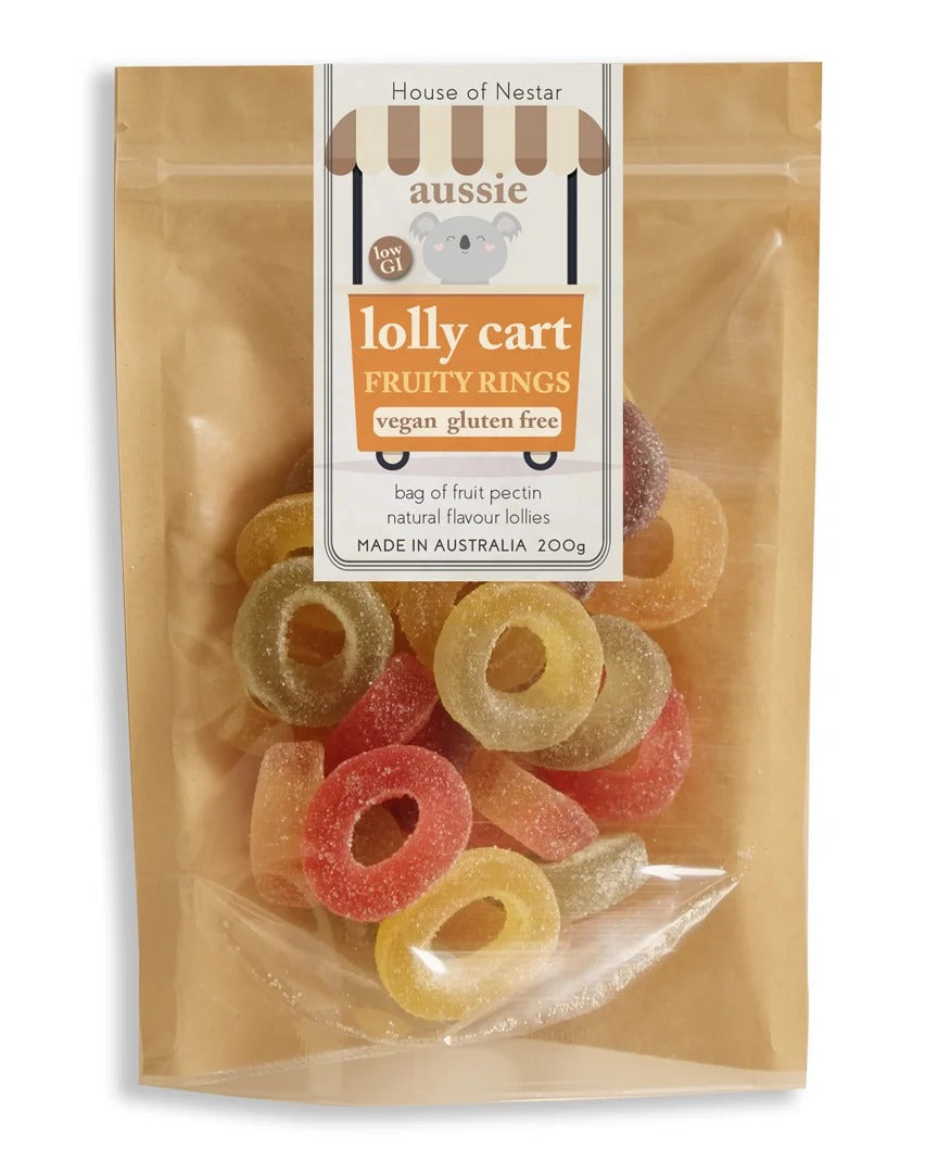House Of Nestar - Lolly Cart Vegan Fruity Rings 180g