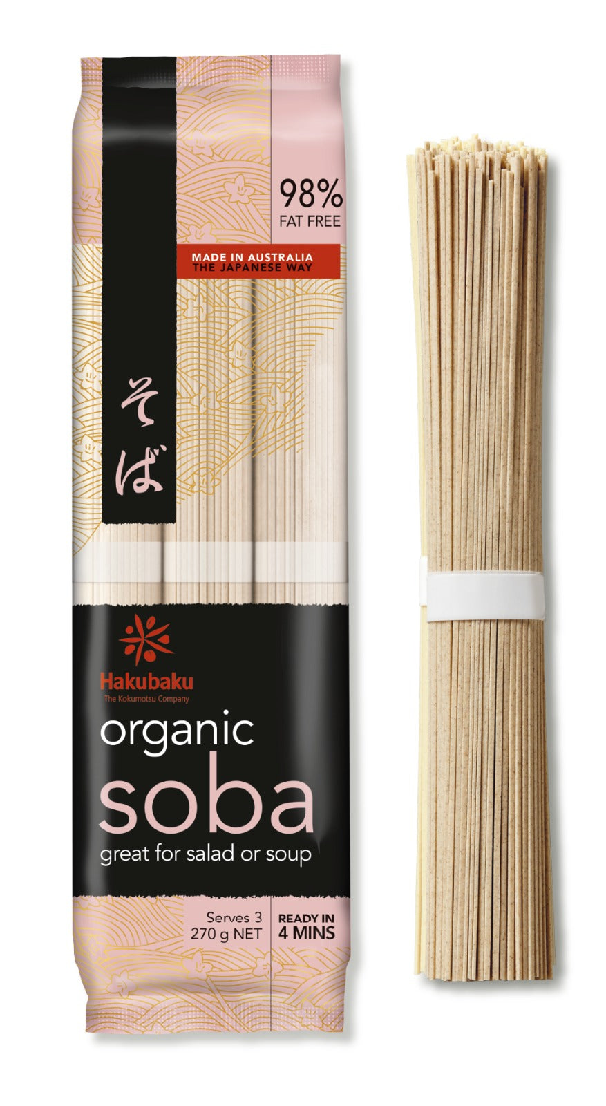 Hakubaku - Organic Soba Noodles 270g