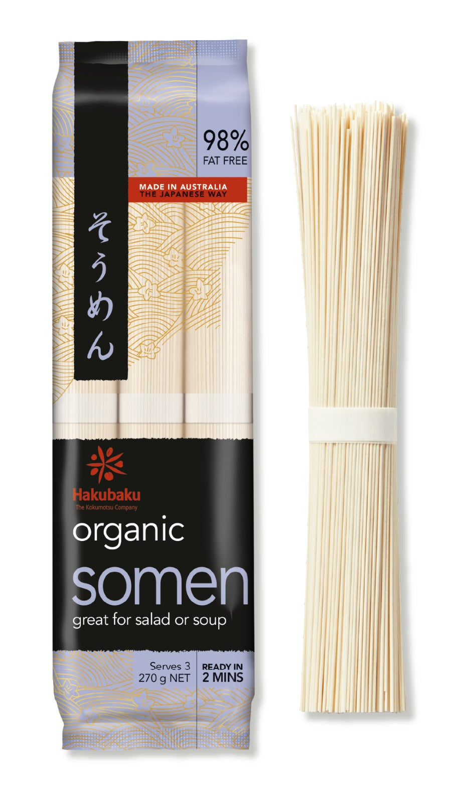 Hakubaku - Organic Somen Noodles 270g