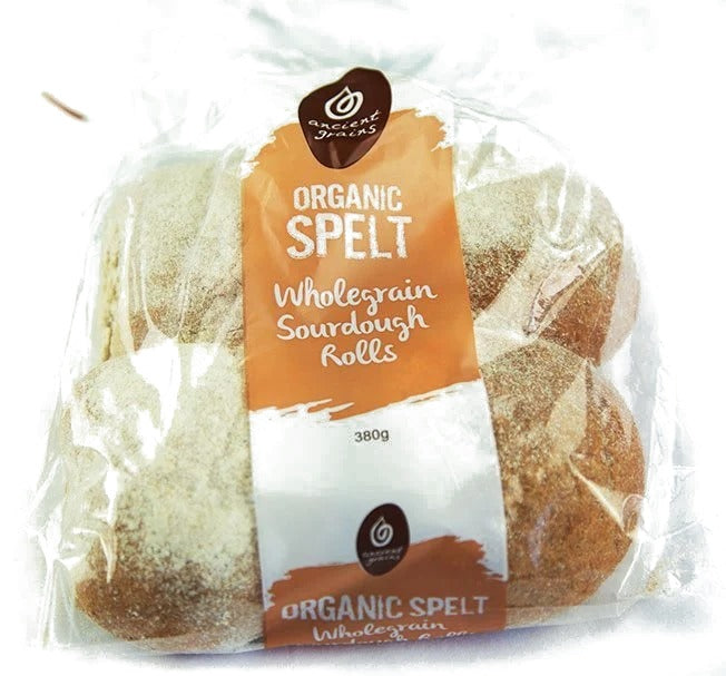 Ancient Grains - Wholegrain Spelt Rolls 4pk 380g