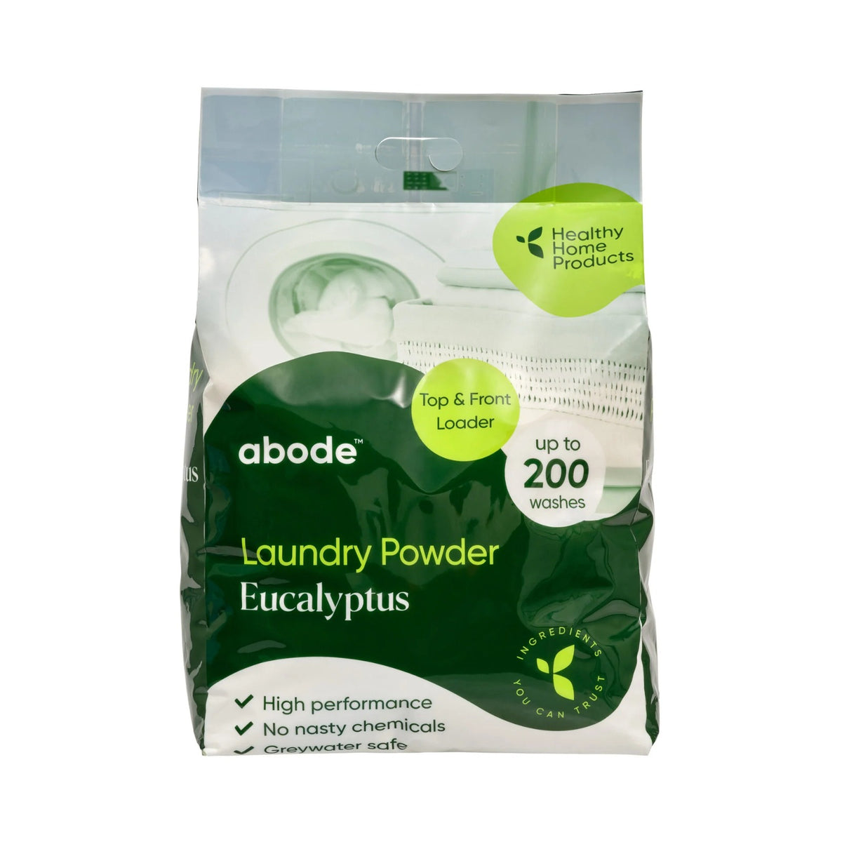 Abode - Laundry Powder Eucalyptus Refill Bag 4kg