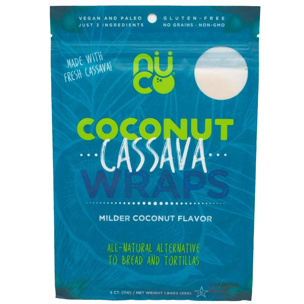 Nuco - Coconut Cassava Wraps 5pk 55g