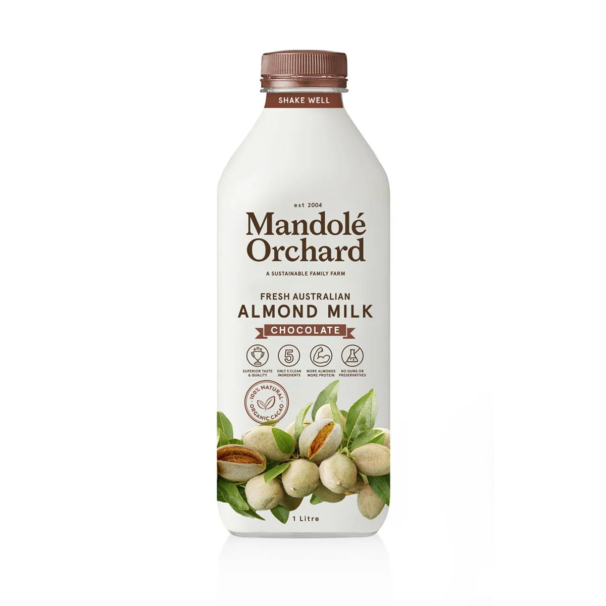 Mandole Orchard - Fresh Chocolate Almond Milk 1lt