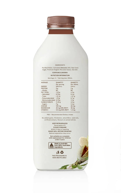 Mandole Orchard - Fresh Chocolate Almond Milk 1lt