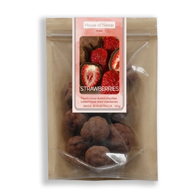 House Of Nestar - Cocoa Dusted Freeze Dried Strawberries 100g