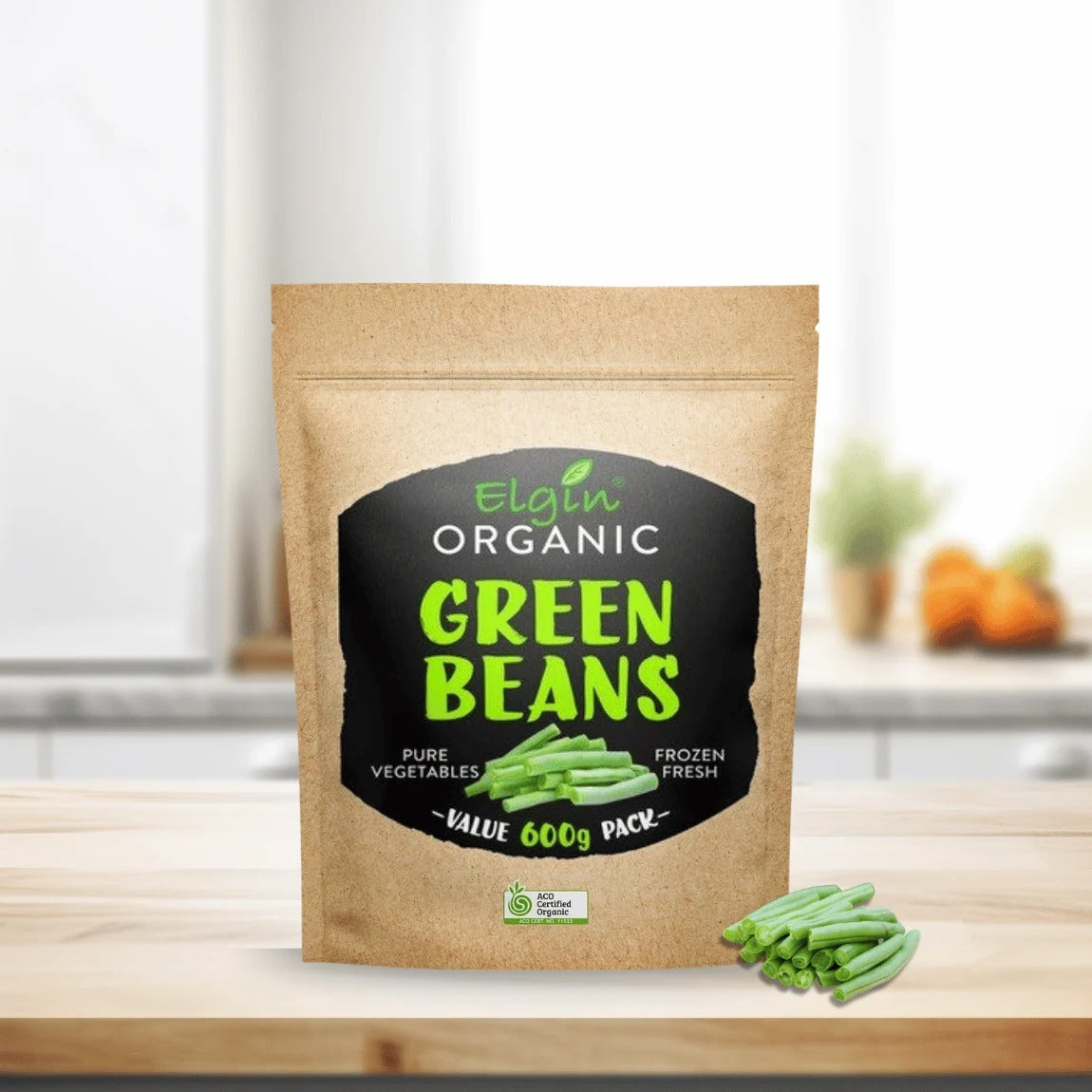 Elgin - Organic Green Beans 600g